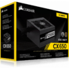 CORSAIR ALIMENTATORE CX SERIES, CX650, 650 WATT, 80 PLUS BRONZE - immagine 1